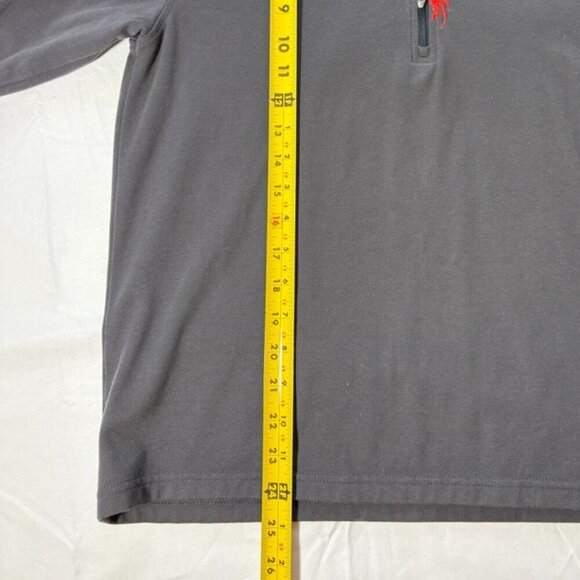 Men's Spyder Quarter-Zip Sweatshirt Gray Mock Neck - size S - Picture 6 of 8